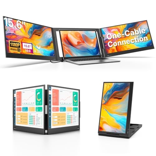QQH Triple Screen Laptop Monitor Extender for 12"-16" Laptops Deal