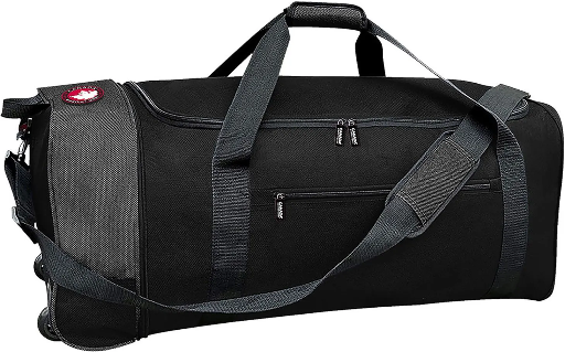 Canada Weather Gear Foldable Wheeled Duffel (Black)