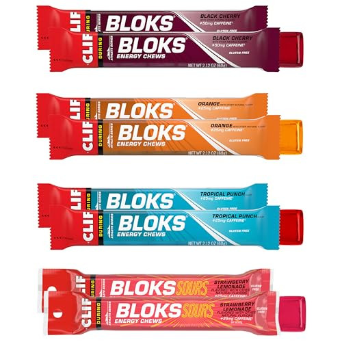 Clif Bloks Energy Chews with Caffeine and Electrolytes 8-Count 2.12 oz