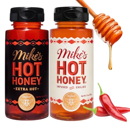 Mike's Hot Honey Original & Extra Hot Variety Pack, 10oz, 2 Pack Deal