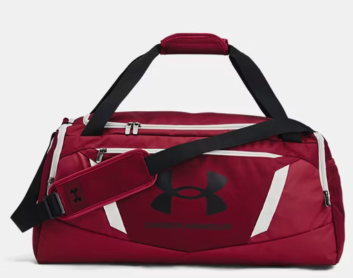 UA Undeniable 5.0 Medium Duffle Bag (Cardinal / Black) 