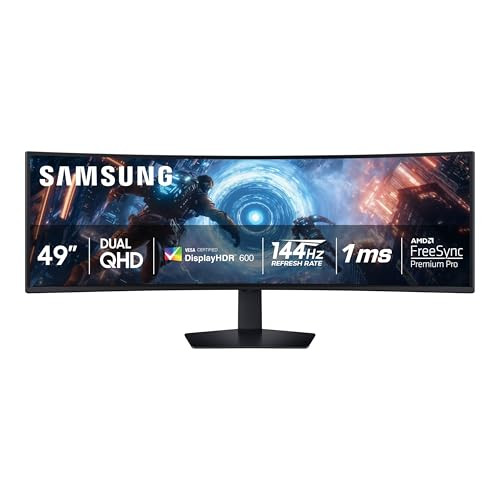 SAMSUNG 49-inch Odyssey G9 (G91F) DQHD 144Hz Curved Gaming Monitor