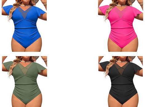 One Piece Swimsuit W/Tummy Control