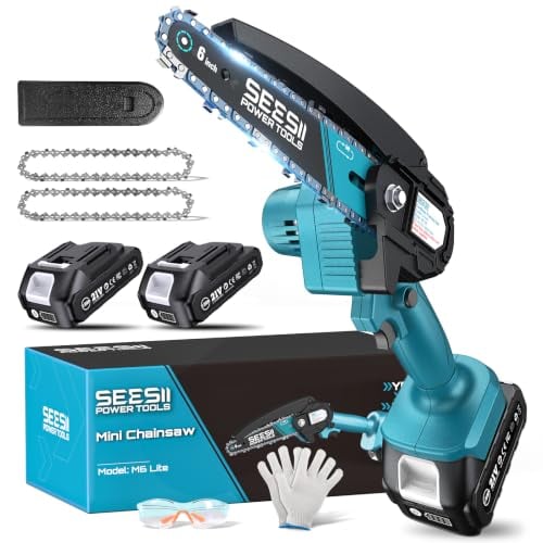 Seesii M6 Lite 6” 900W Cordless Handheld Wood Cutter Mini Chainsaw Deal