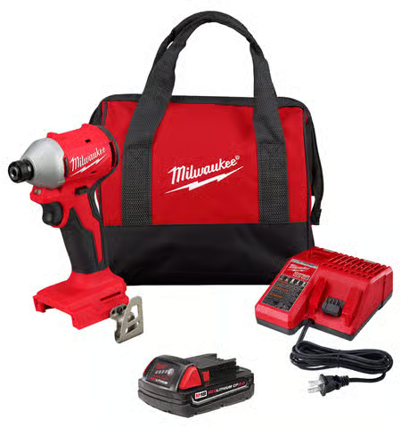 Milwaukee Cordless Brushless 1 Tool Impact Driver Kit