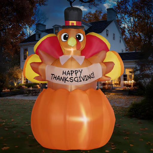 6 ft Thanksgiving Turkey Inflatable
