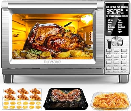 Nuwave Bravo Air Fryer Toaster Smart Oven, 30-QT XL Capacity