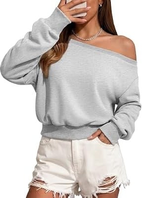 Women’s Off the Shoulder Sweatshirt Deal