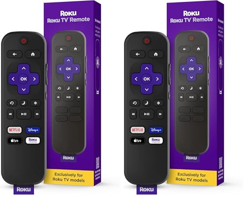 Roku TV Remote Control 2-Pack (Official Manufacturer Product)