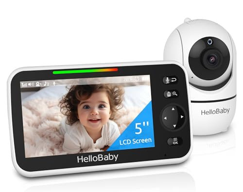 HelloBaby No WiFi Baby Monitor 5" Screen