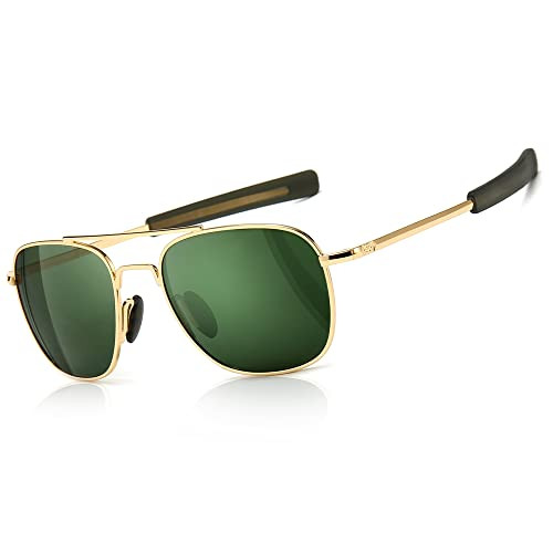 Men's Military Style Polarized Pilot Aviator Sunglasses