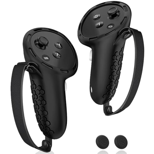 AMZDM Silicone Controller Grip Cover w/ Knuckle Straps & Thumbstick Covers for Meta Quest 3 / 3S Deal