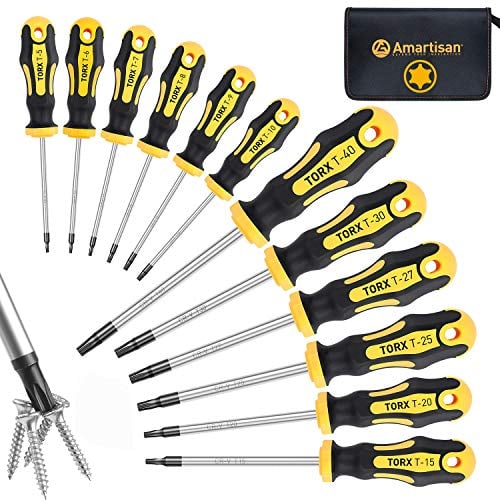 Amartisan 12-Piece Magnetic Torx Screwdriver Set (T5-T40) Deal