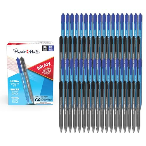 Paper Mate InkJoy 100RT Ballpoint Pens 72-Count (1.0mm, Black & Blue) Deal