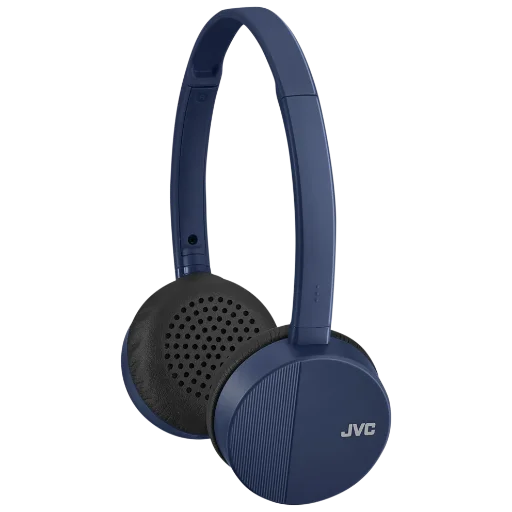 JVC On Ear Bluetooth Fold Flat Headphones (Navy)