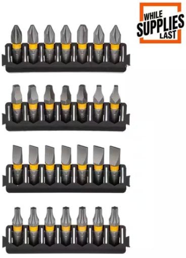 DEWALT MAXFIT 1 in. Carbon Steel Driving Bit Set (28-Pieces)