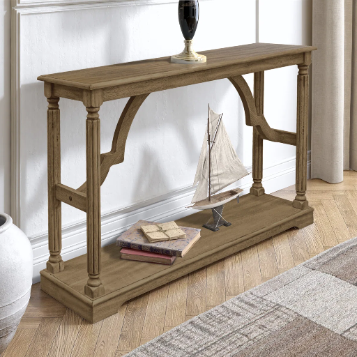 Allanton 45.9'' Solid Wood Console Table (Antique Oak)