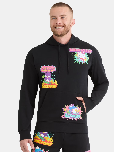 Hello Kitty and Friends Men's and Big Men's Front Back Graphic Hoodie S-XL Deal