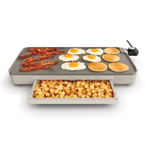Bella 12" x 22" Electric Griddle w/ Warming Tray & Ceramic Nonstick Coating Deal