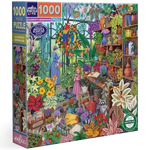 eeBoo Alchemist's Greenhouse 1000 Piece Jigsaw Puzzle