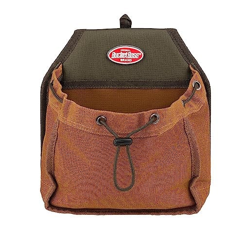 Bucket Boss Parachute Pouch with Speed Square Pocket and Flap Fit (Brown) Deal