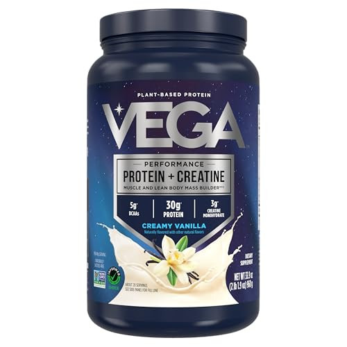 Vega Protein + Creatine Vanilla 20 Servings 33.9oz