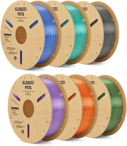 Elegoo PETG Translucent 1.75mm 3D Printer Filament 6x 1kg Deal