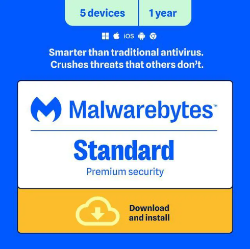 Malwarebytes Premium Standard 5 Devices 1 Year