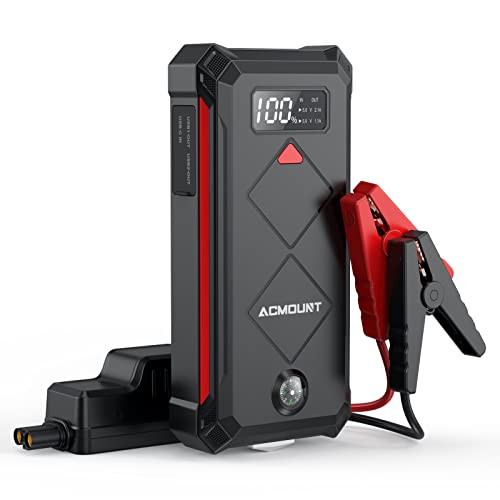 Acmount 5000A 12V Car Jump Starter w/ 20000mAh Power Bank