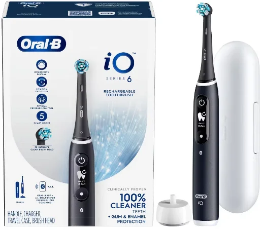 Oral-B iO Series 6 Electric Toothbrush with 1 Brush Head & Travel Case Deal