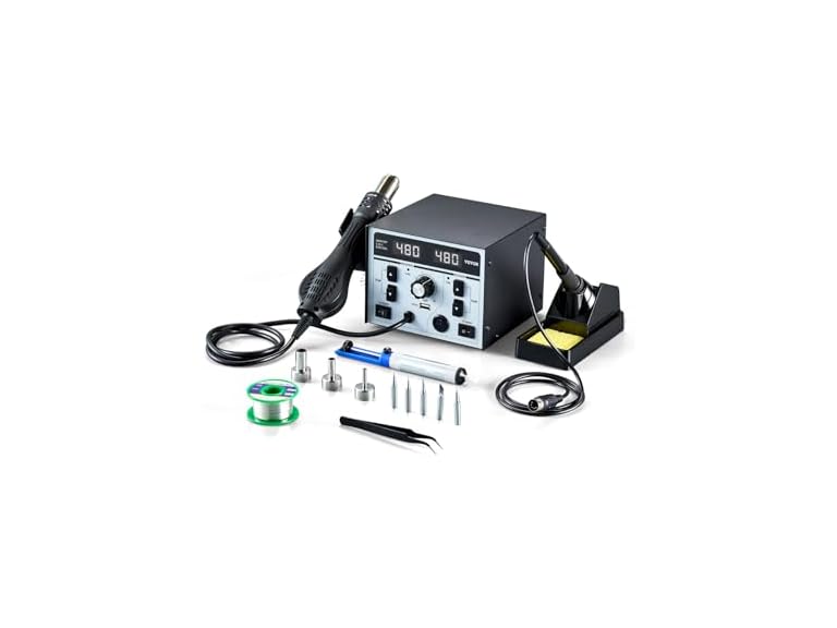 VEVOR 2-in-1 Hot Air Soldering Station 820W Digital Display