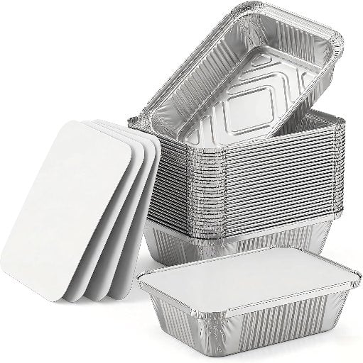 50 Pack Aluminum Pans with Cardboard Lids Deal
