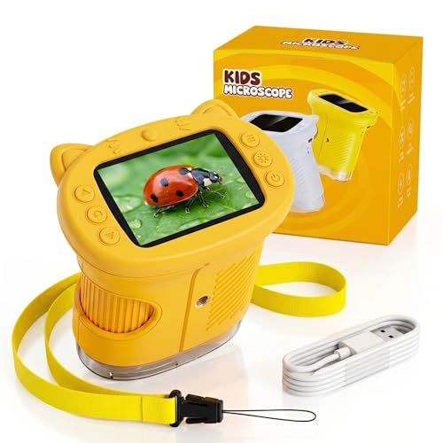 OAEBLLE Kids Microscope 4K 1000X Zoom 2.4" Screen Deal
