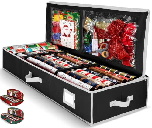 Christmas Wrapping Paper Storage Organizer