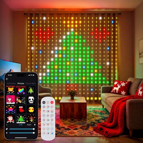 6.6 x 6.6ft Smart RGB+IC Curtain Light