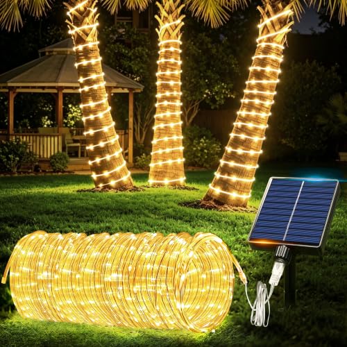 Solar Rope Lights Outdoor Waterproof 33FT 100 LED Deal