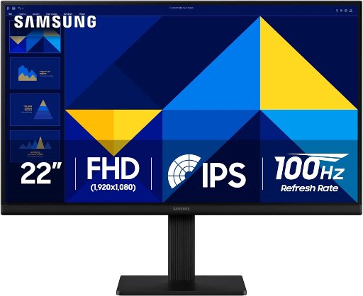 22" Samsung Essential Monitor with IPS Panel, 100Hz