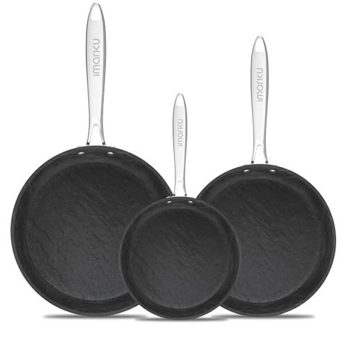 imarku Non Stick Frying Pans Set, 10" & 12"