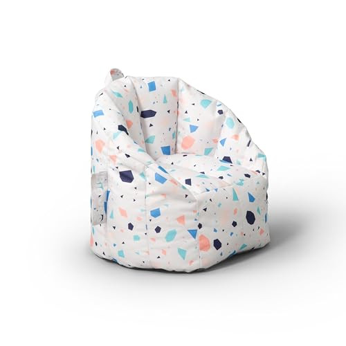 Big Joe Milano Child-Sized Bean Bag Chair, Dolce Terazzo