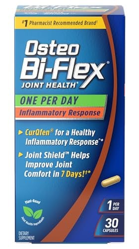 Osteo Bi-Flex One Per Day Inflammatory Response CurQfen Plant-Based Supplement 2 x 30-Count Deal