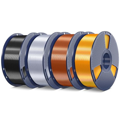 SUNLU Silk PLA Plus 1.75mm 3D Printer Filament 4-Pack 1KG