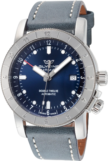 Glycine Men's Ariman Double Twelve 42mm Automatic Watch GL0553 Deal