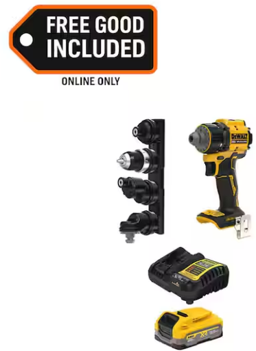 DEWALT ATOMIC 20V MAX 1/2 in. Multi-Head Drill Driver with 3.5 Ah Battery and Charger