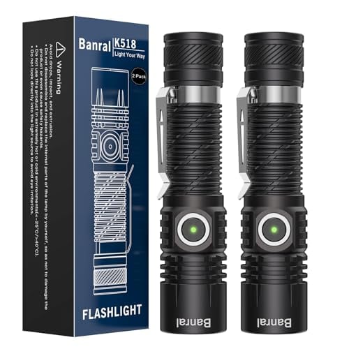 Banral K518 2-Count USB-C Rechargeable Mini LED Flashlights Deal