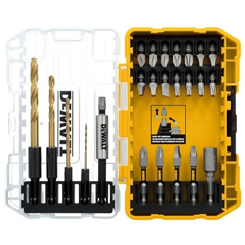 DEWALT Tough Grip 27 Pc Screwdriver Bit Set and Impact Drill Driver Bit Set Deal