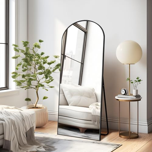 NicBex Arched Full Length Mirror with Stand, 56"x19"