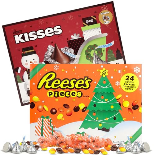 Sweetzo Reese's Pieces and Kisses Chocolate Advent Calendar