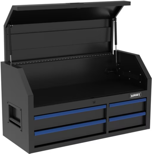 42" Hart 4-Drawer Heavy-Duty Steel Tool Chest with Locking Top