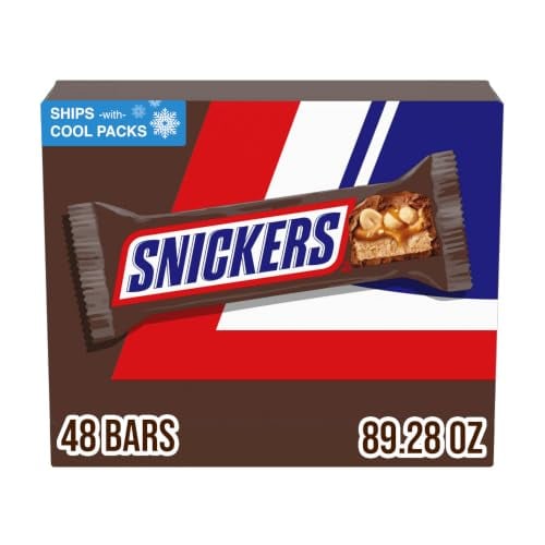 Snickers Milk Chocolate Candy Bars 48-Pack