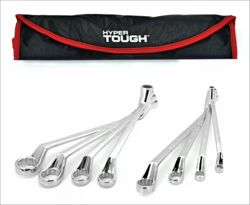 Hyper Tough 8-Piece SAE Deep Offset Ring Wrench Set